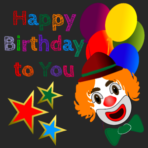 Cartoon stars balloons
