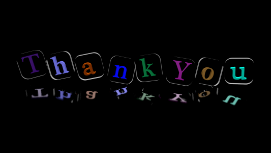 Word thank you Free illustrations