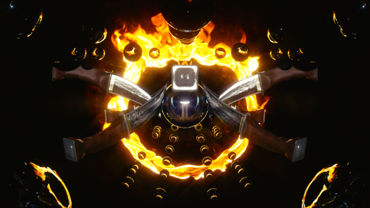 3d art blender shiny