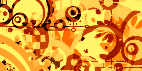 Textile orange pattern Free illustrations