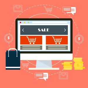 Online store trade shopping cart