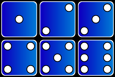 Domino game flat design Free illustrations