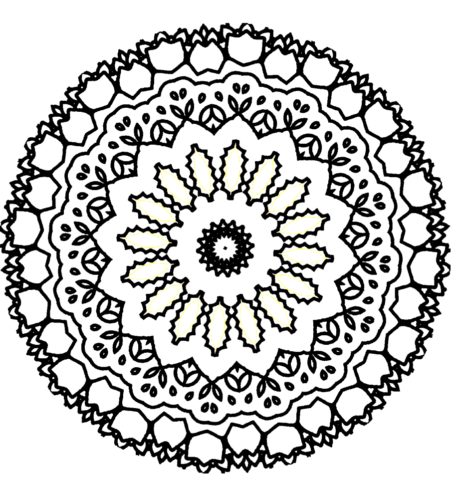Arts gray mandala Free illustrations