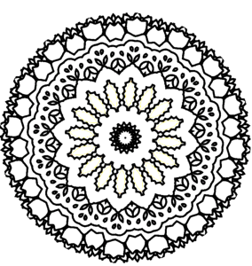 Arts gray mandala Free illustrations