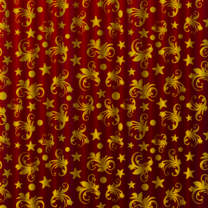 Curtain red gold