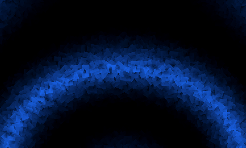 Cubism half blue