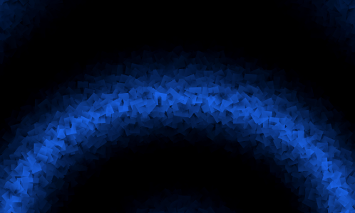 Cubism half blue