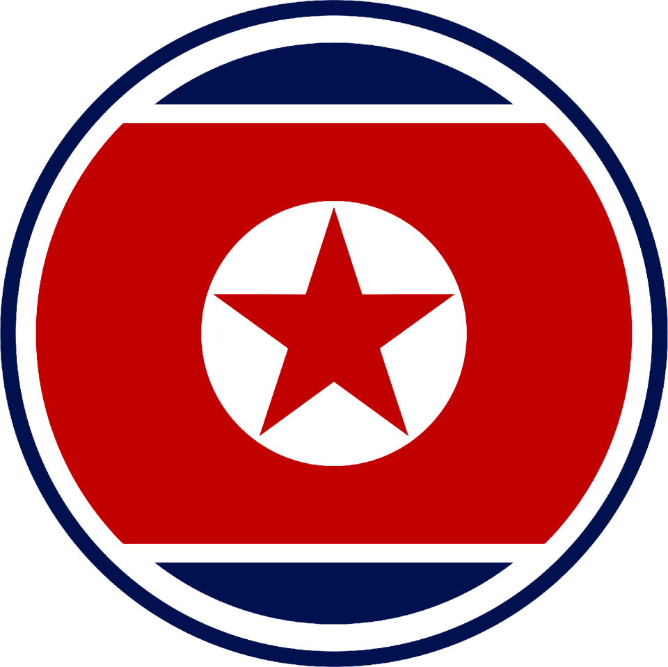 Flag north korea asia