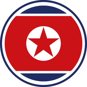 Flag north korea asia