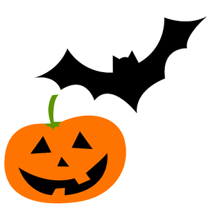 October decoration postcard