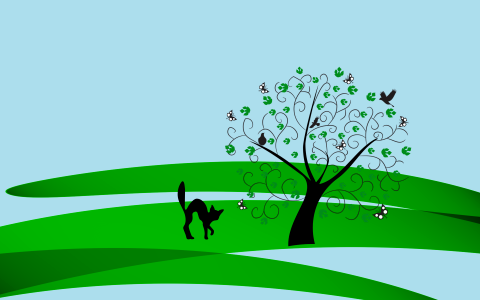 Butterflies spring background