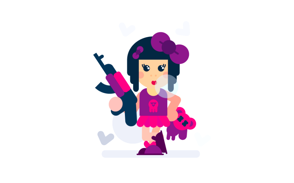 Girl character Free illustrations