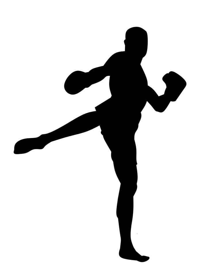 Kickboxing Silhouette