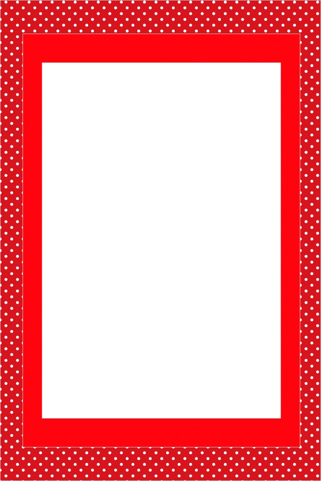 Red Invitation Card Frame