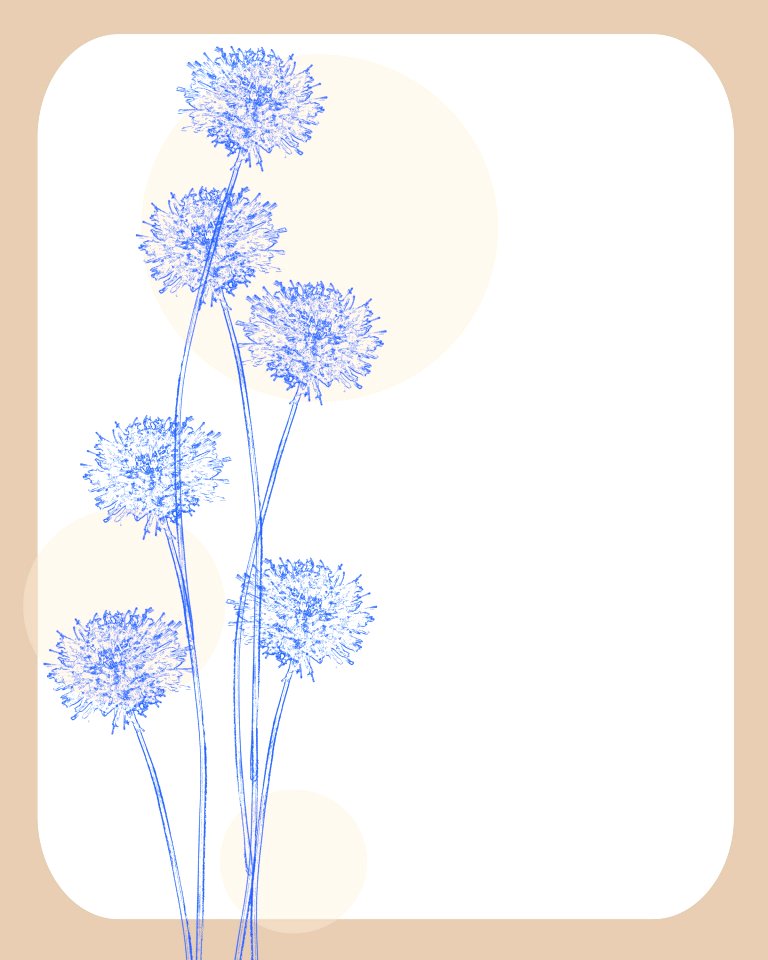 Blue Flowers Card