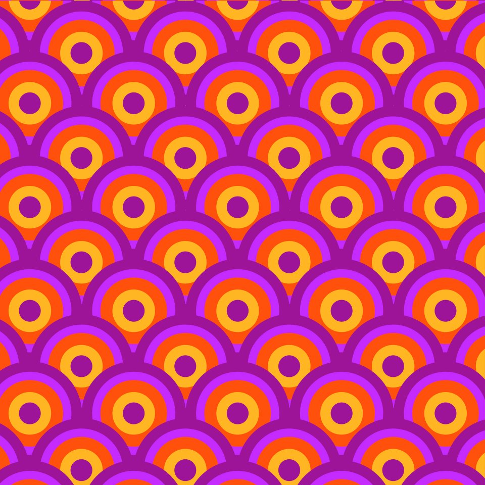 Circles Retro Background