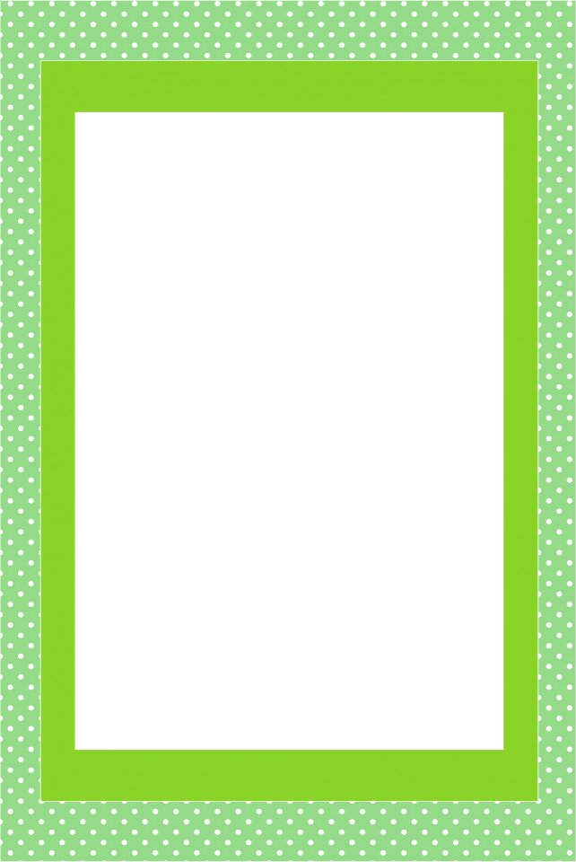 Green Invitation Card Frame