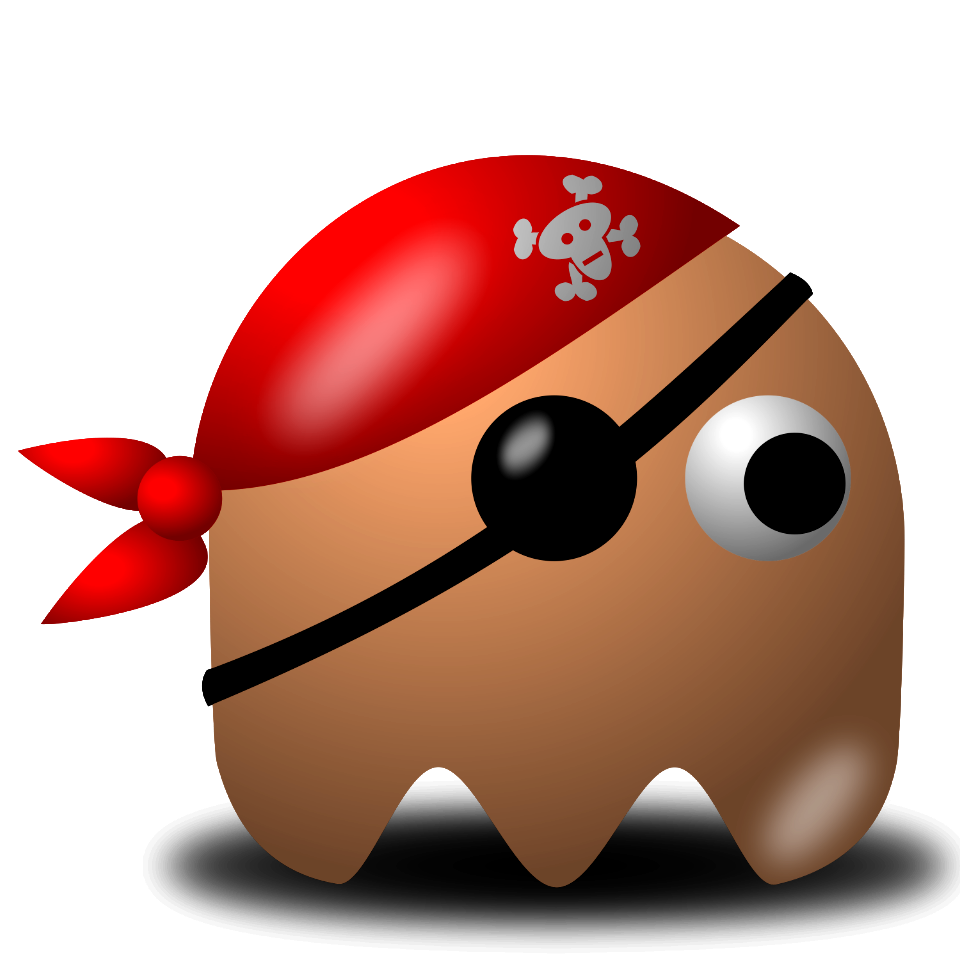 Illustration Of An Arcade Styled Pirate Ghost