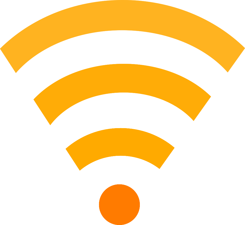 wifi icon on white background