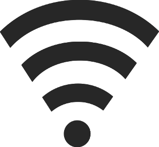 wifi icon on white background