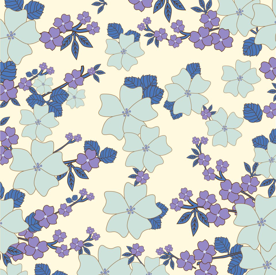 Vintage Floral Wallpaper Background