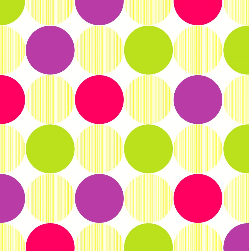Polka Dots Colorful Background