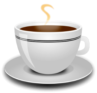Illustration Of A Hot Cup Of Coffee