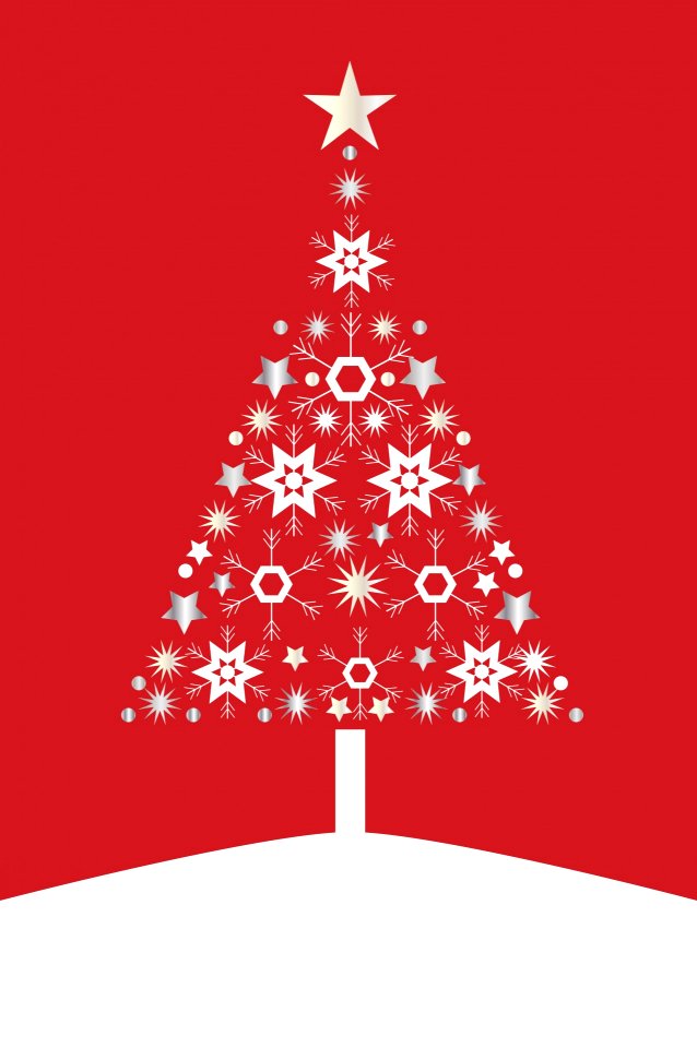 Christmas Tree Card Modern