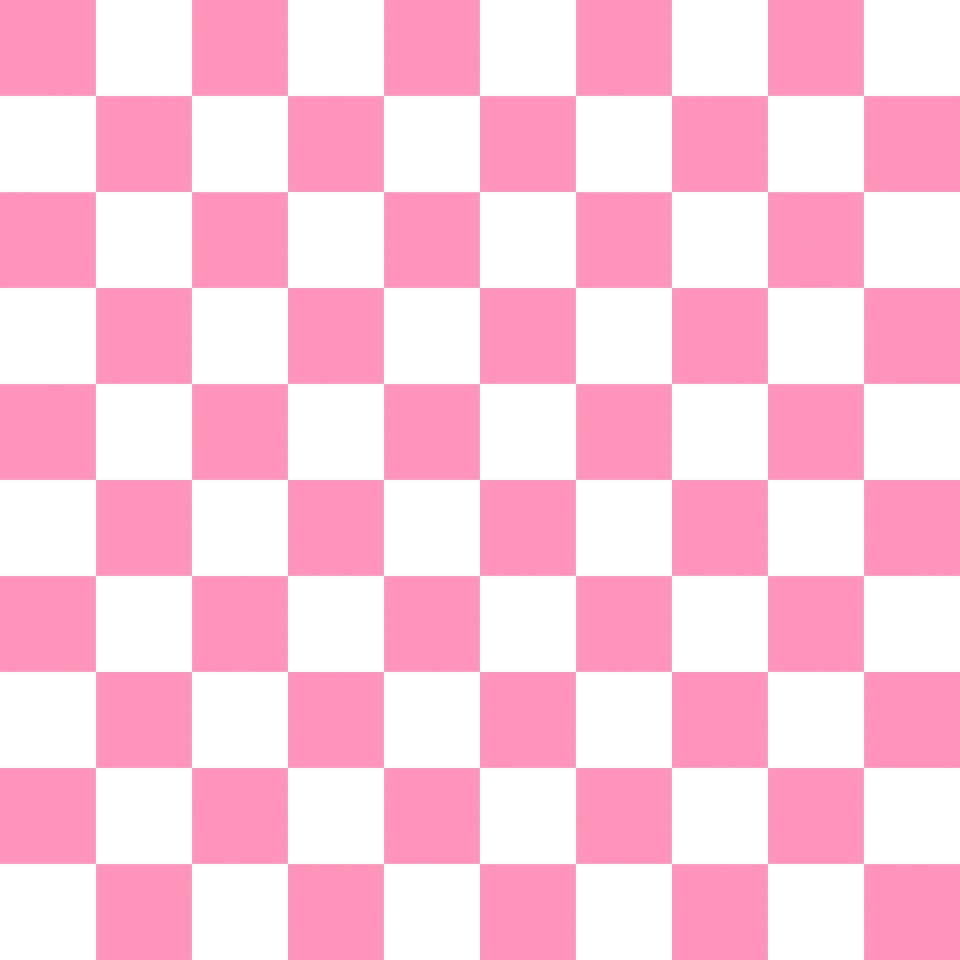 Checkerboard Squares Pink White