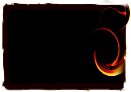 Abstract background with bright flames on black