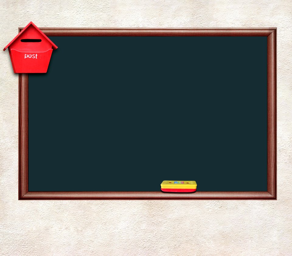 Green chalkboard.Vector