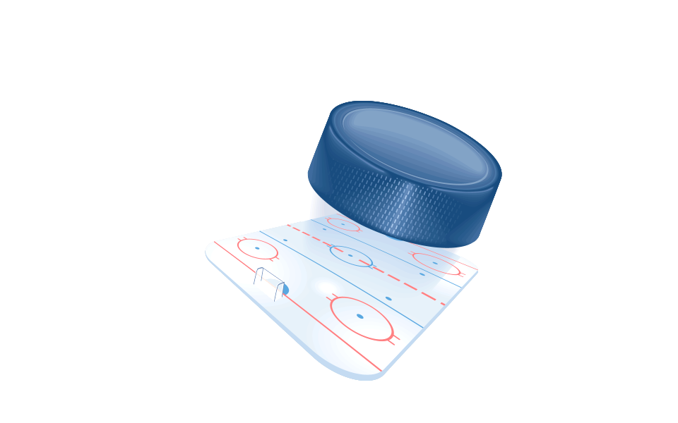 Ice hockey icon