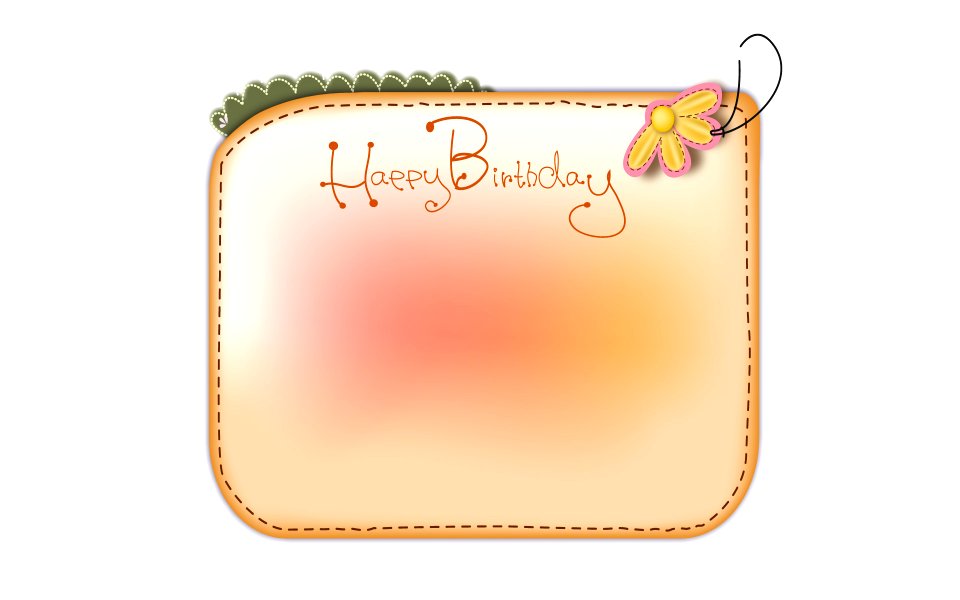 Happy birthday card design.