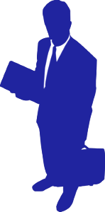 Illustration Of A Business Mans Silhouette