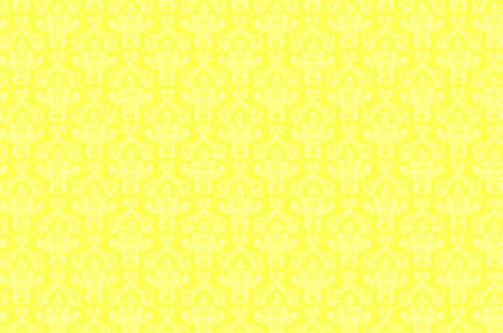 Damask Pattern Background Yellow