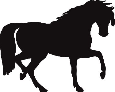Illustration Of A Horse Silhouette