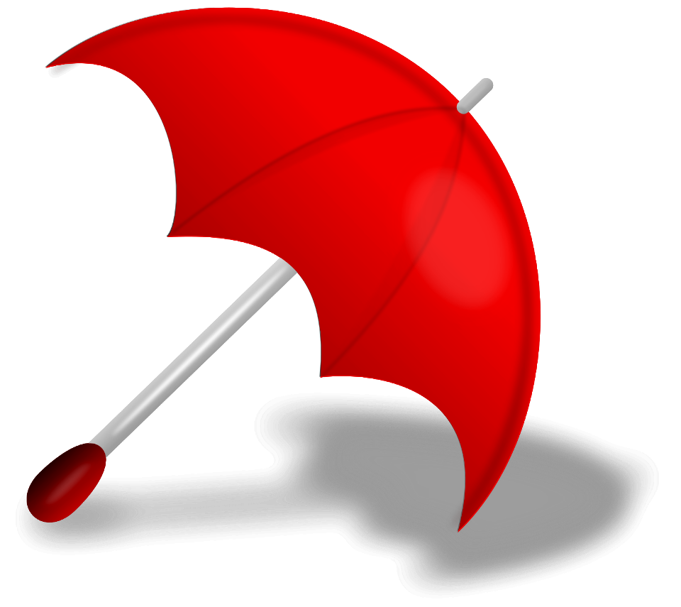 Illustration Of A Red Umbrella