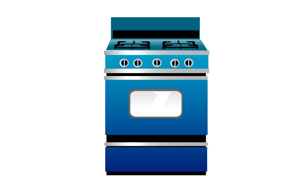 Kitchen Oven icon on white background