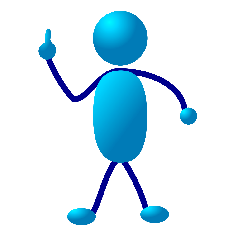 Illustration Of A Dancing Cartoon Blue Man