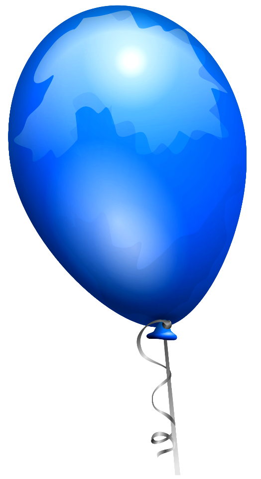 Blue toy balloon