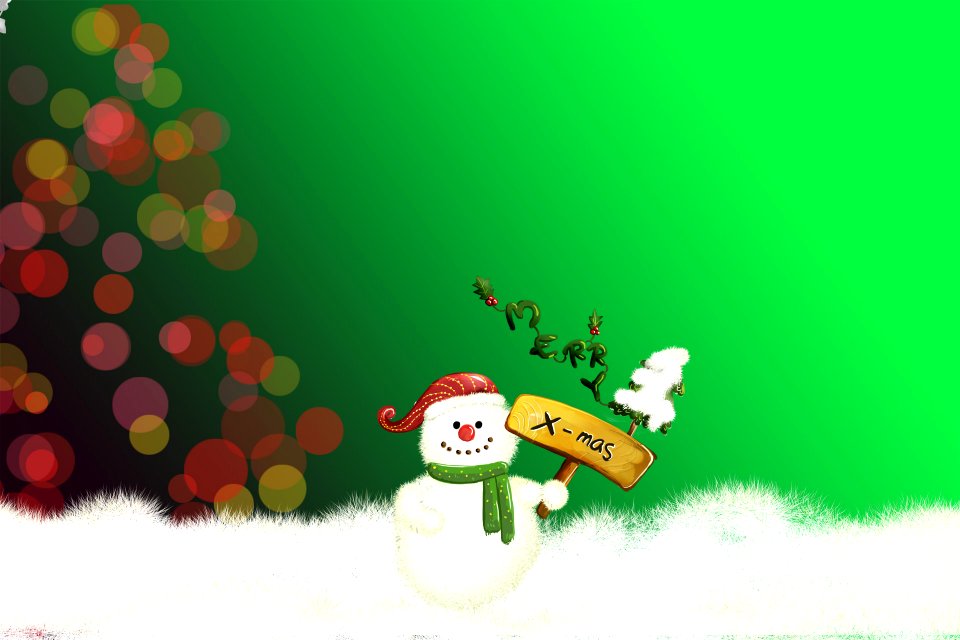 Christmas background-green