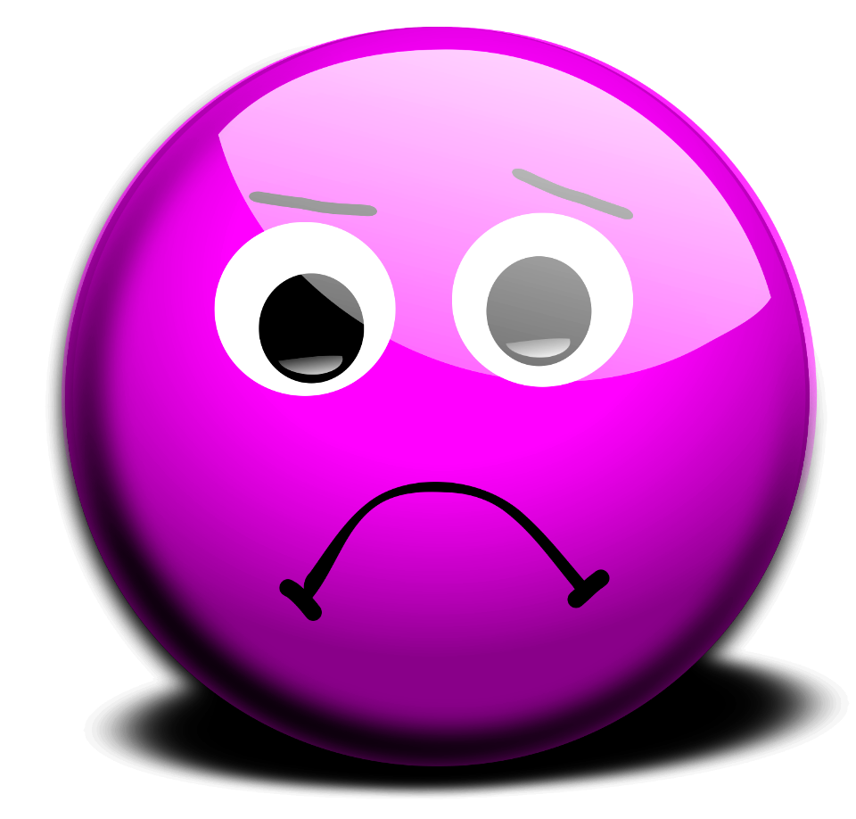 Illustration Of A Purple Smiley Face