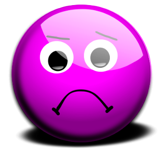 Illustration Of A Purple Smiley Face