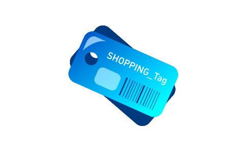 Price tag blue icon