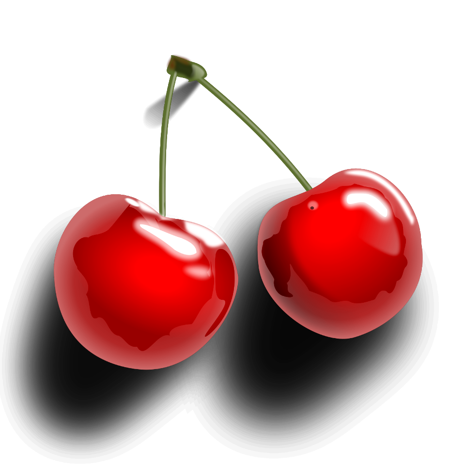 Illustration Of Cherries On A Transparent Background