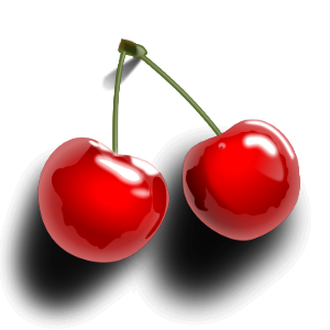 Illustration Of Cherries On A Transparent Background