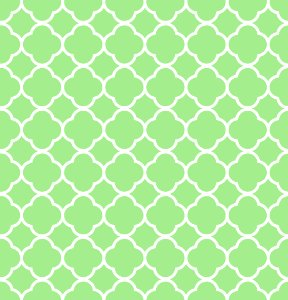 Quatrefoil Pattern Background Green
