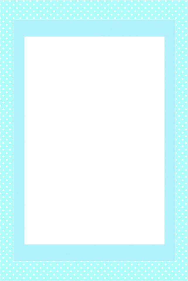 Blue Invitation Card Frame