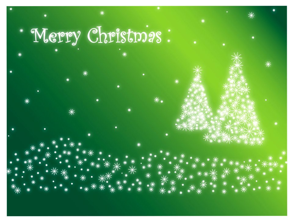 Merry Christmas In Green