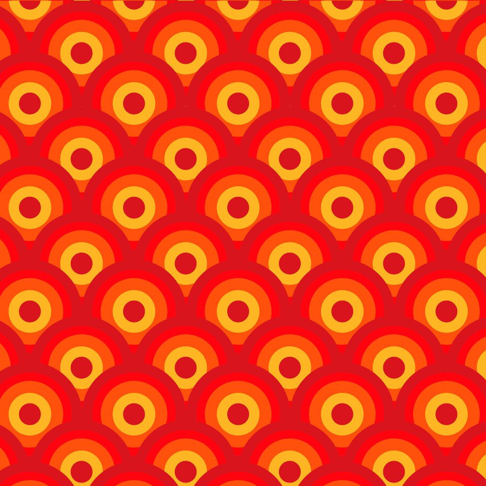 Retro Circles Background